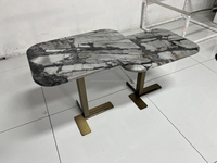 Table basse de style italien moderne de luxe, table basse en marbre sur mesure pour salon éthiopien, vente en gros pour la maison