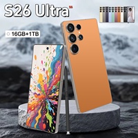 Venta Caliente de Fábrica, Smartphone S26 Ultra de Alta Calidad, Popular en Europa, Deca Core HD, Doble SIM, 5G, Pantalla OLED de 6.9 Pulgadas, Face ID, Versión Global