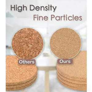 Round <strong>Cork</strong> Placemats 38cm Heat <strong>Insulation</strong> Kitchen Pads - Product Image 3