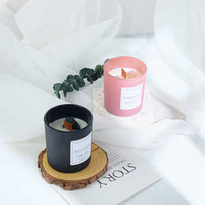 Velas Aromáticas de Cera de Soya de Lujo Personalizadas con Etiqueta Privada, Hechas a Mano, en Forma de Pilar, en Frasco de Vidrio, con Aroma a Cristal, para Días Festivos, de Larga Duración - Product Image 4