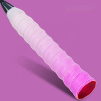 Overgrip Antideslizante y Resistente al Desgaste con Agarre Adhesivo de Goma con Diseño de Hueso de Dragón en Color Degradado para Bádminton y Tenis