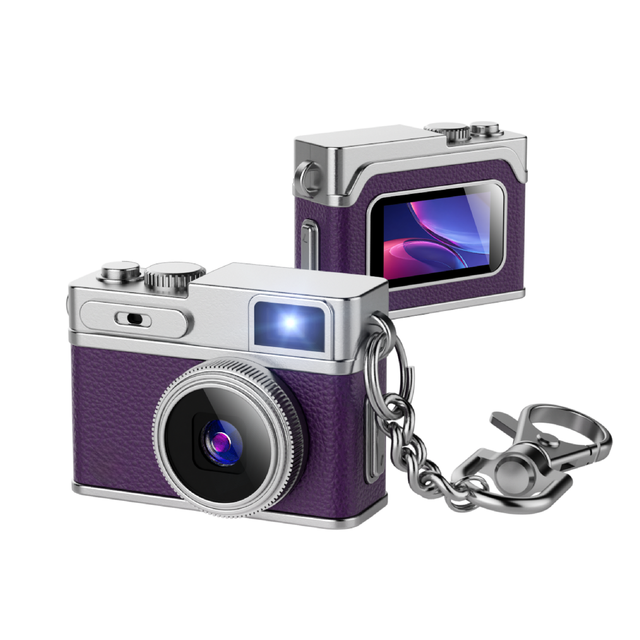 Newest 1080P Retro Digital Camera 0.96 Inch Nano Lanyard Keychain Mini Vintage Video for Children CMOS Imaging Sensor MicroSD