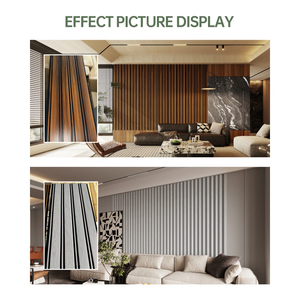 Panneau mural de plafond en PVC noir 8mm/9mm, imperméable et résistant à l'humidité, ignifuge, antistatique, design intérieur moderne - Product Image 2