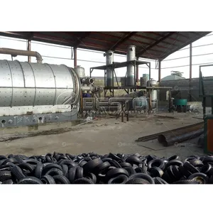 Beston Group Tire Recycling Production Line Waste Tire to Fuel Oil Rubber Tyre Pyrolysis Plant Machine