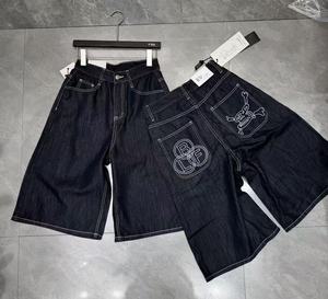 2026 Summer Eco-Friendly Casual Breathable Streetwear Women's Loose High Waist <strong>Cropped</strong> <strong>Wide</strong> <strong>Leg</strong> Jeans <strong>Black</strong> Denim Capri <strong>Trousers</strong> - Product Image 5