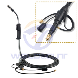 LIN Magnum PRO CURVE 550 Antorcha de soldadura 500A Conector <span class=keywords><strong>Lincoln</strong></span> refrigerado por aire Cable de cobre <span class=keywords><strong>Pistola</strong></span> <span class=keywords><strong>MIG</strong></span> 0,6-2,4mm Gas CO2 - Product Image 2