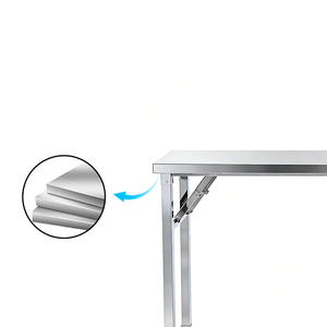 Almacén Material de alta calidad Mesa plegable de campo al aire libre Tamaño personalizado Mesa DE TRABAJO plegable portátil de acero inoxidable - Product Image 4