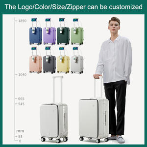 Mixi bagage à main PC <span class=keywords><strong>valise</strong></span> rigide avec port de charge USB nouveau chariot Spinner pour bagages avec compartiment avant - Product Image 2