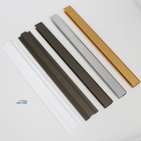 Profilé en aluminium extrudé personnalisé, armoire de cuisine, cadre de penderie, portes en verre et fenêtres, profilé en aluminium anodisé