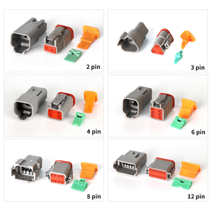 Deutsch Auto Connectors Deutch 2P/3P/4P/6P/8P/12P DT Series Male and Female Waterproof Auto Connector - Product Image 2