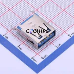 916-162A2058Y20200 USB Connector Through hole Component (THT) Connector Type-A USB 3.0 Female Through Hole - Product Image 1