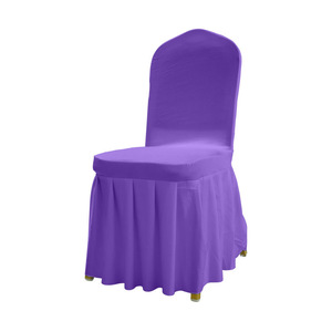 <span class=keywords><strong>Housse</strong></span> <span class=keywords><strong>de</strong></span> <span class=keywords><strong>chaise</strong></span> plissée élastique en gros pour hôtels, mariages et banquets - Product Image 4
