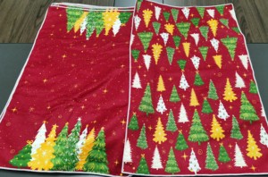 Paños de Cocina Rojos con Diseño de Árbol de Navidad, Toallas de Mano con Copos de Nieve y Pinos Navideños, Paño para Hornear y Cocinar, Decoración Navideña de Invierno - Product Image 4