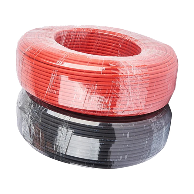 UL 4703 TUV EN 50618 H1Z2Z2-K Solar Cable 4mm2 6mm2 10AWG 12AWG Tinned Copper DC PV Wire for Solar Panel System 1500V 2000V