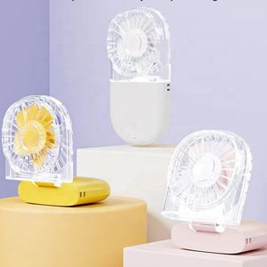 Mini Ventilador <span class=keywords><strong>de</strong></span> Mano Turbo Transparente, Plegable, Recargable, Portátil, Ventilador <span class=keywords><strong>de</strong></span> Mano Eléctrico - Product Image 3