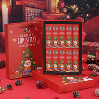 Produits de décoration de Noël colorés en relief, bonbons, 10 sucettes, chocolat, boîte cadeau pour la fête de Noël