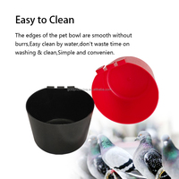 YYC 1L en plastique noir Animal Cage bol poulet mangeoire tasse dinde buveur d'eau tasse