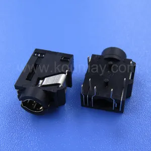 3.5mm Normally closed headphone socket PJ-362 jack straight plug 7P horizontal four stage with switch detection audio socket