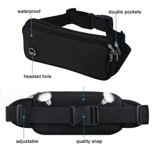 Wholesale Two Way Zipper Polyester Fanny Pack Water Repellent <b>Adjustable</b> <b>Strap</b> Women Belt Bag Casual Crossbody Waist Packs - Product Image 4