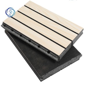 Pannelli Acustici Moderni in Legno Ignifughi e Resistenti all'Umidità con Finitura Impiallacciata, in Ceramica e Alluminio, con Scanalature Perforate per l'Isolamento Acustico - Product Image 4