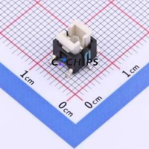 TM-001-M-04 Tactile Switch SMD,6x6mm Switch Single Pole Single Throw Rectangle Button 2.6N Vertical Mount - Product Image 1