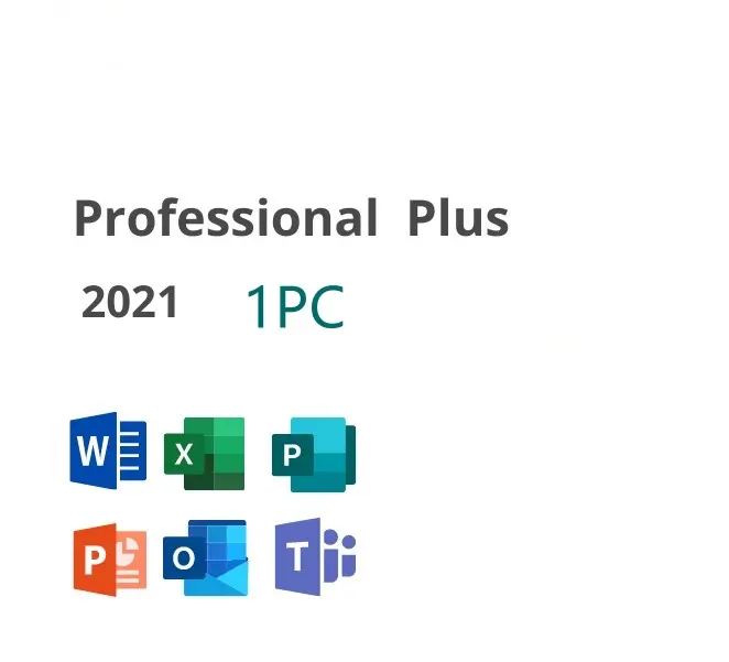 0ffice 2021 Pro Plus Schlüssel 1 PC 100 % Online-Aktivierung 2021 Professional Plus Digitaler Schlüssel wird gesendet von der Ali Chat-Seite