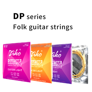 Cordes de guitare métallisées polies - Ensembles de 6 cordes pour guitares électriques et acoustiques - Emballage modèle DP/DN - Vente en gros - Product Image 3