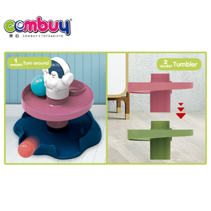 Pinguino rotante stacking torre gioco del bambino sfera di rotolamento giocattolo pista - Product Image 6