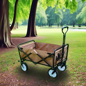 Wind Valley Anpassbarer OEM-unterstützter 4-Rad-Klappwagen aus Edelstahl Tragbarer Outdoor-Camping wagen für Werkzeuge - Product Image 4