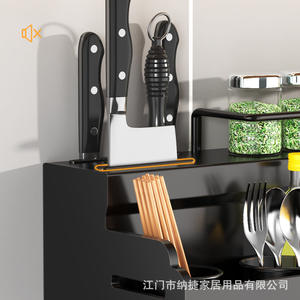 Estante de Almacenamiento de Cocina para Montar en la Pared Najie, 85 mm, 110 mm, Multifuncional, para Especias y Condimentos, con Ganchos, para Uso Doméstico - Product Image 5