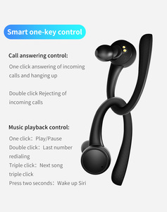Earbud TWS Nirkabel Tahan Air dengan Pengait Telinga, Headphone Olahraga ENC, Earphone Fone, Penerjemah AI, Baterai Isi Ulang, Gaming VR - Product Image 5