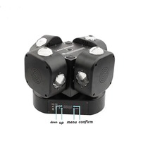 Nouveau 16 pièces 10W faisceau rotatif laser lumière principale mobile 200W quatre têtes lumière Laser rotative pleine couleur LED lumière principale mobile