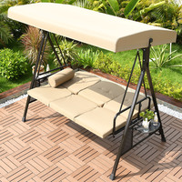 Chaise suspendue moderne à double fer Balançoire en plein air pour balcon et patio pour hamac à bascule extérieur pour villa, cour, hôtel et jardin