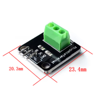 Kit de module de capteur de température DS18B20, câble de capteur numérique étanche de 100CM, adaptateur de terminal de sonde en acier inoxydable pour Arduino