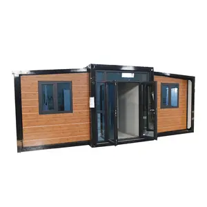 wholesale modern insulation 20ft 40ft foldable expandable prefabricated modular folding portable container house