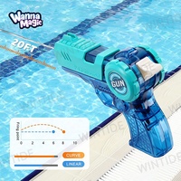 Pistolet à eau transparent mini ODM OEM WANNA MAGIC avec tir simulé, jouet aquatique d'été pour enfants pour piscine extérieure