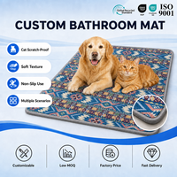 Tapis Yingman antidérapant lavable pour chien et chat, tapis de sol pour salle de bain, logo personnalisé, OEM, vente en gros, usine