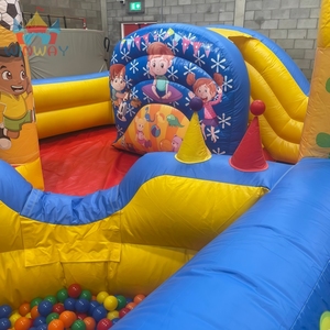 Parc de jeux gonflable en gros, château gonflable, équipement de terrain de jeux extérieur, aire de jeux durable avec design de dessin animé - Product Image 2