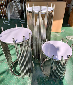 2022 Gold Metal <strong>Pedestals</strong> Baby Shower Decor <strong>Flower</strong> Cake Display Table Plinth <strong>Stand</strong> <strong>for</strong> Wedding Party - Product Image 5