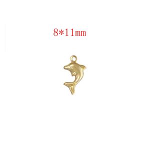 Dijes rellenos de oro GP 14KGF para cadenas de joyería permanentes, colgante de abalorio de Animal, dijes de diseño Diy para pendientes, collar - Product Image 5