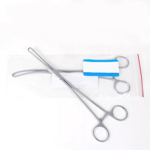 Pinzas cervicales de acero inoxidable médico, instrumento quirúrgico ginecológico, pinzas retractoras cervicales rectas/curvas - Product Image 6