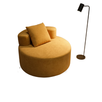 Fauteuil simple de luxe au design scandinave moderne, en lin, avec pieds en bois, durable, pour salon, bureau à domicile, salle de sport, élégant et relaxant