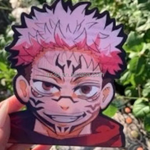 Lentikular <span class=keywords><strong>Motion</strong></span> Sticker Anime Peeker | Hochwertige holo graphische 3D <span class=keywords><strong>Motion</strong></span> Peeker Auto Aufkleber - Product Image 2