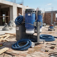 Aspirateur professionnel VC520 pour meuleuse de sol électrique industrielle, grande puissance d'aspiration, collecteur de poussière pour la poussière de ciment