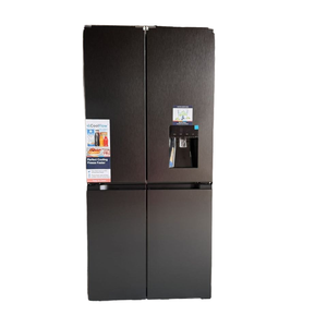 591L High Quality Home 220v 4 Door Retro Home Kitchen French Door Gray <b>Refrigerator</b> Quick Cooling Smart Preservation Frequency C - Product Image 1