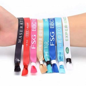 Pulsera de Cinta Personalizada para Eventos y Festivales Musicales, Impresión a Todo Color, Desechable, con Cierre Deslizante de Dientes - Product Image 1