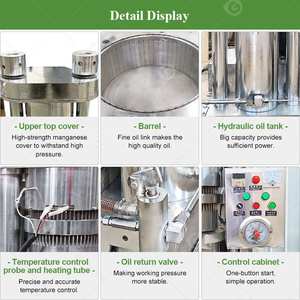 Presse Huile a Hydraulique Cocoa Bean Mangue Arachide <b>Oil</b> Extract Machine - Product Image 3