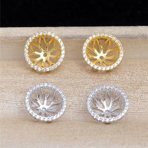 ถาดเงินแท้ S925 ลายดอกทานตะวัน พร้อมเข็มต่างหู รุ่น 5508 สำหรับใส่เครื่องประดับ-ขนาด 8 มม. 10 มม. 12 มม. - Product Image 4