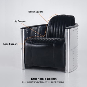 <span class=keywords><strong>Fauteuil</strong></span> d'appoint industriel style loft, <span class=keywords><strong>fauteuil</strong></span> Tomcat rembourré, <span class=keywords><strong>fauteuil</strong></span> en cuir beige, <span class=keywords><strong>fauteuil</strong></span> <span class=keywords><strong>aviateur</strong></span> <span class=keywords><strong>noir</strong></span> - Product Image 6