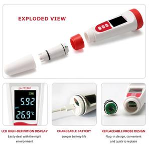 Termometer elektroda pengukur ph mikro presisi tinggi untuk air - Product Image 4